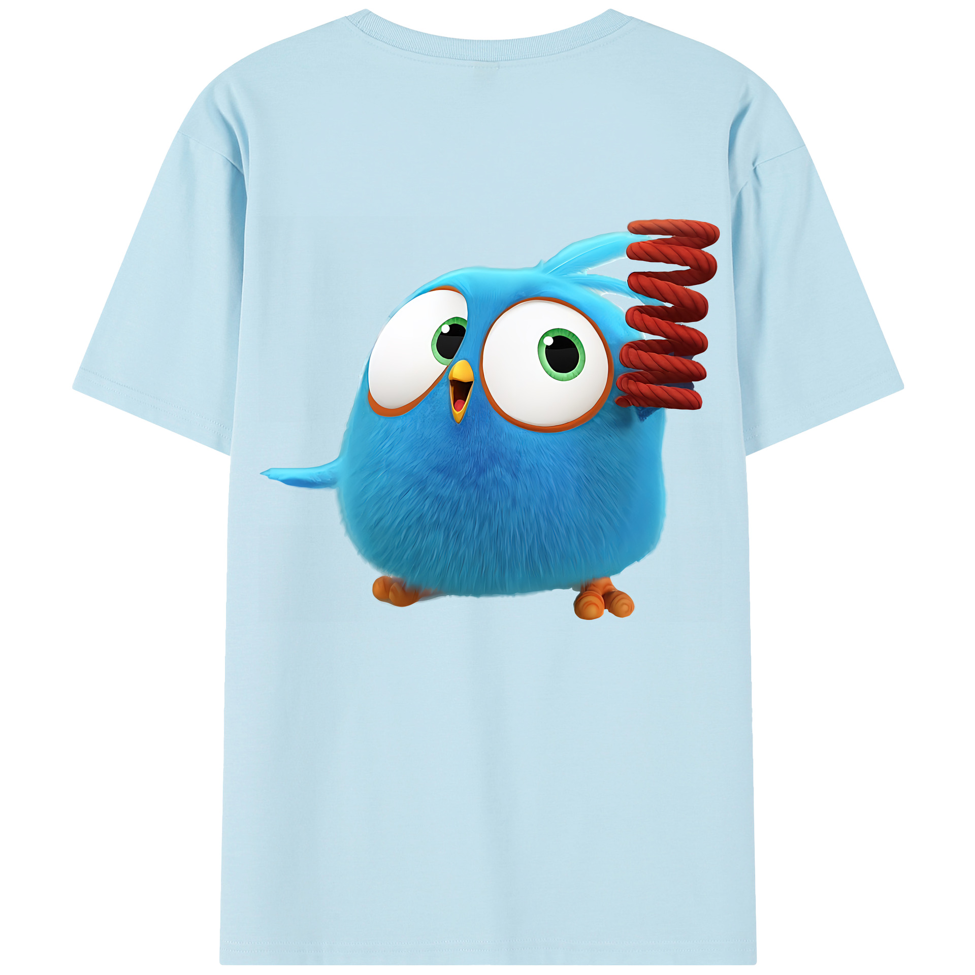 （画像用） Angry Birds アングリーバード 綿100％半袖Tシャツ（背面プリント）
